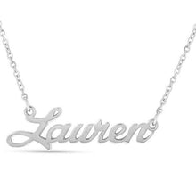 Load image into Gallery viewer, "Lauren" Style-Personalized Name Necklace Adjustable Chain 16”-20”