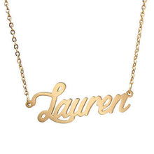 Load image into Gallery viewer, "Lauren" Style-Personalized Name Necklace Adjustable Chain 16”-20”