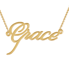 Load image into Gallery viewer, "Grace" Style Personalized Name Necklace Adjustable Chain16”-20”