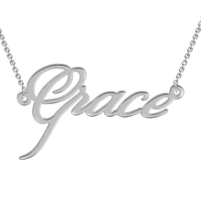 Load image into Gallery viewer, "Grace" Style Personalized Name Necklace Adjustable Chain16”-20”