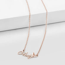 Load image into Gallery viewer, "Amy"Style Personalized Name Necklace Adjustable 16”-20”