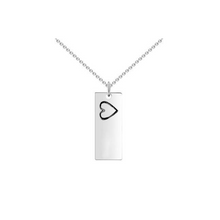 Load image into Gallery viewer, 14K Gold Memories Personalized Bar Necklace-Adjustable 16”-20”-White Gold/Yellow Gold/Rose Gold
