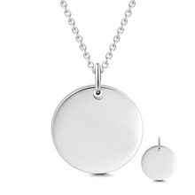 Load image into Gallery viewer, 14K Gold Personalized Engravable Hang Tag Necklace Adjustable 16”-20”