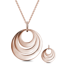 Load image into Gallery viewer, 14K Gold Personalized Engravable Three Disc Necklace Adjustable Chain